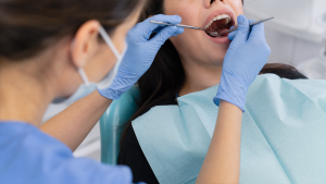 Patient at My Dentist Alderley receiving a same-day toothache assessment in the dental chair.